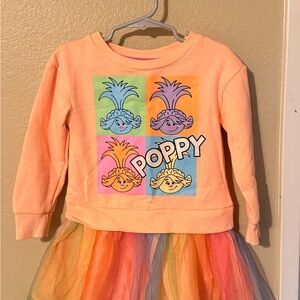 Trolls Peach and Pink Dress